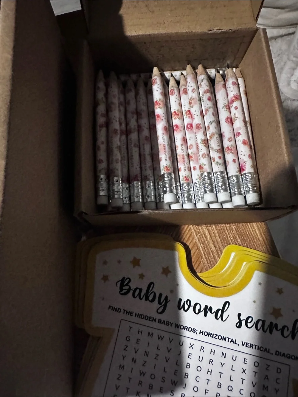 Baby Shower Games & Gifts - Word Search and Bingo